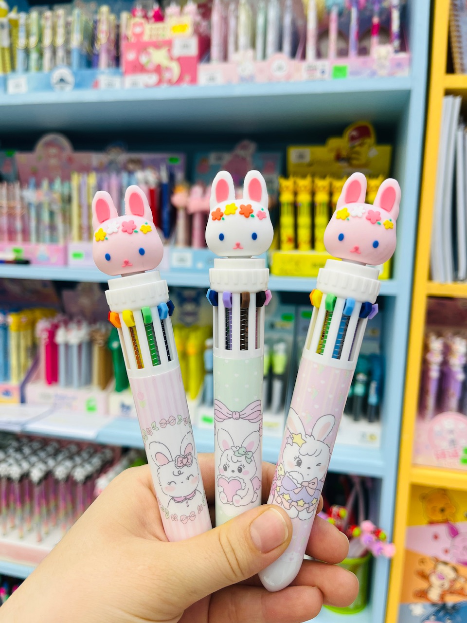 خودکار 10 رنگ خرگوشی صورتی